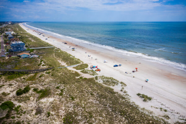 beach snapshot from drone