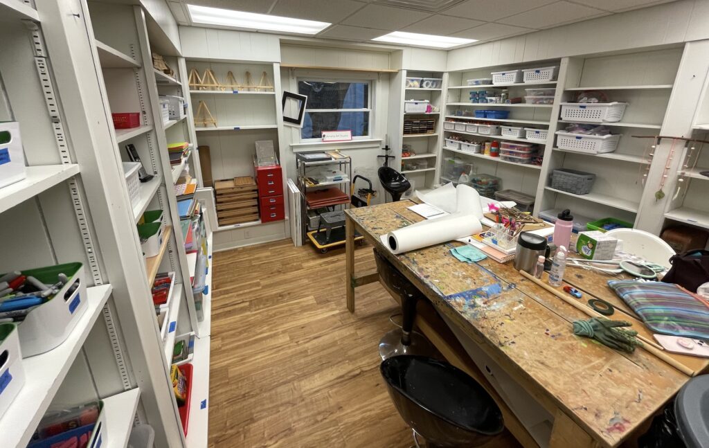 Amelia Art Studio work room