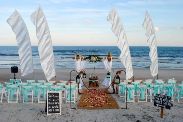 Amelia Island Beach Weddings outdoor turquoise beach venue