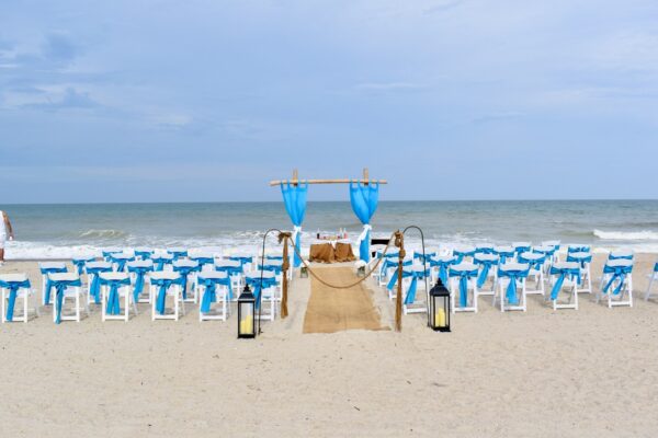 Amelia Island Beach Weddings blue outdoor beach venue