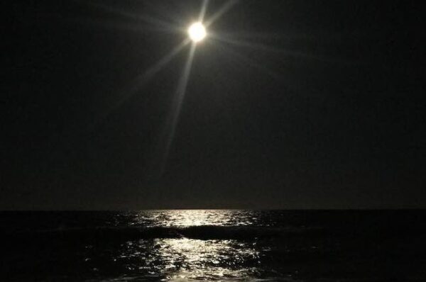 beach at night