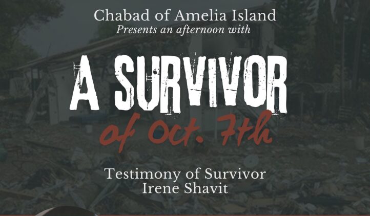 Chabad of Amelia Island presents An afternoon with a Survivor of October 7th
