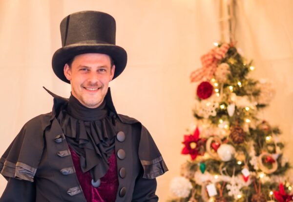 Dickens costumed gentleman