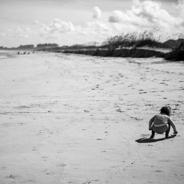 young child on shore