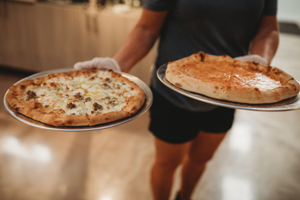 First Love Brewing pizzas