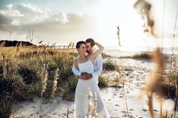 Fort Clinch wedding couple