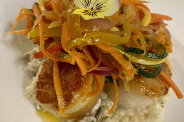 Indigo scallops