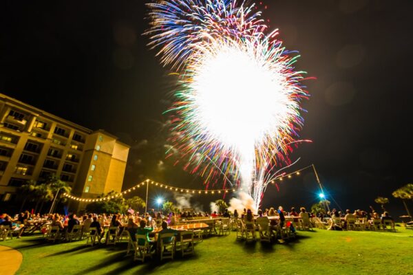 Ritz-Carlton fireworks show