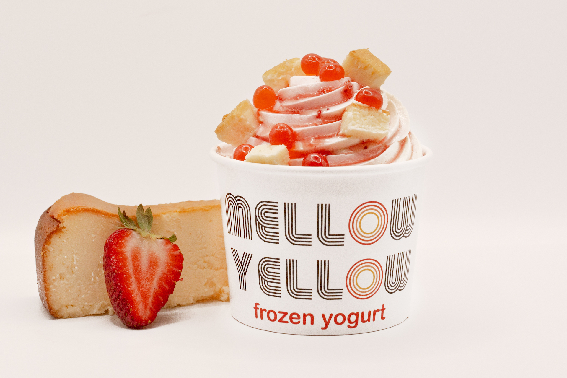Mellow Yellow Frozen Yogurt dessert