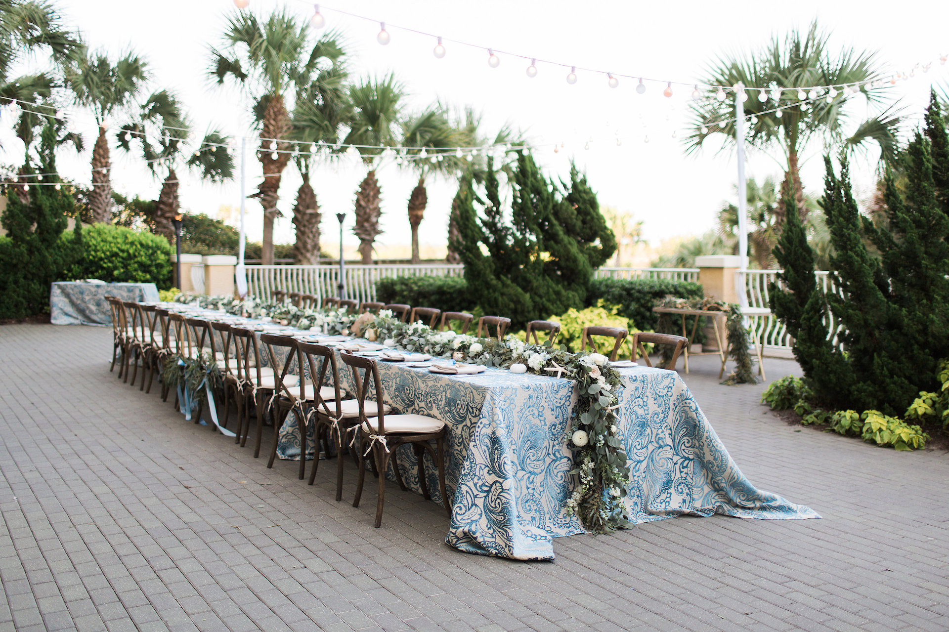 Omni Amelia Island Resort place setting wedding