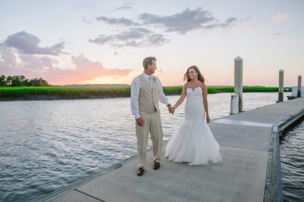 Oyster Bay Yacht Club couple at waterfront