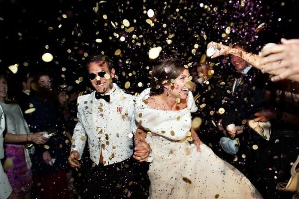 Oyster Bay Yacht Club couple celebrating