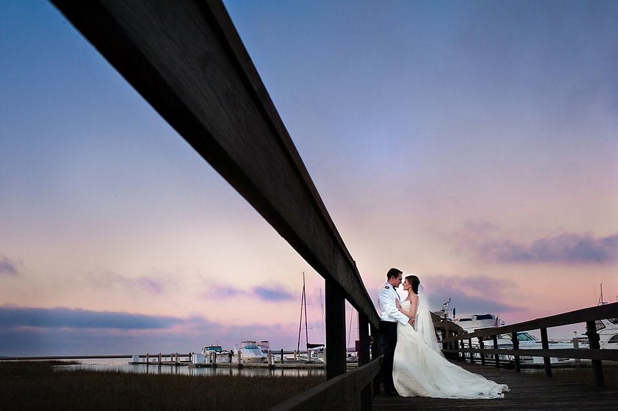 Oyster Bay Yacht Club couple on dock