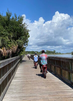 wooden boardwalk