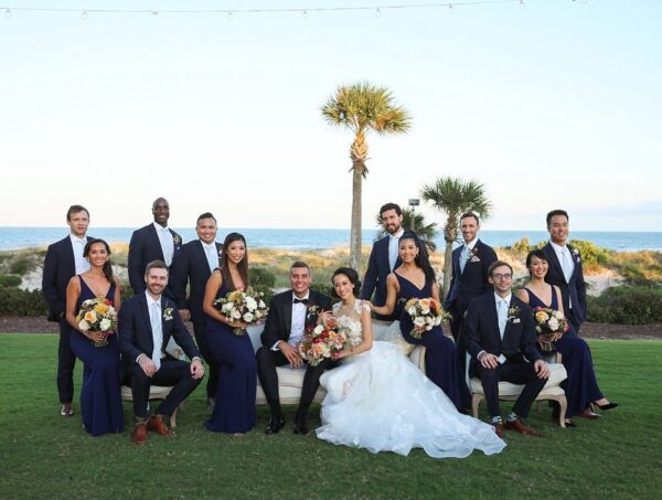 Ritz beachfront wedding