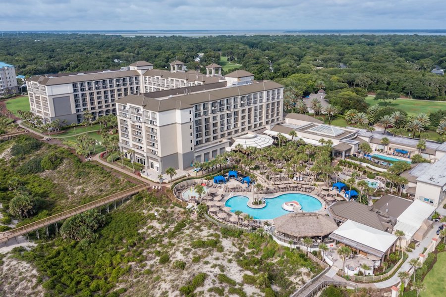 Ritz-Carlton aerial shot