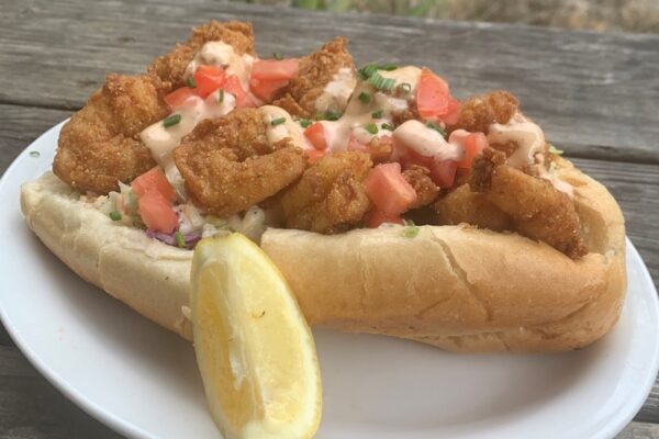Salty Pelican shrimp Po Boy