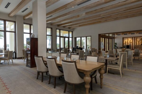 Seaglass indoor dining area