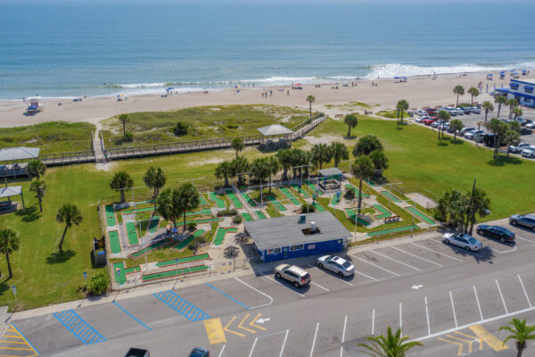 putt putt golf aerial shot