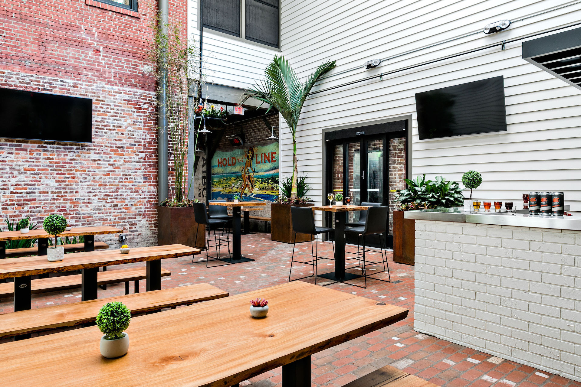 The Alley, by Amelia Island Brewing Company outside