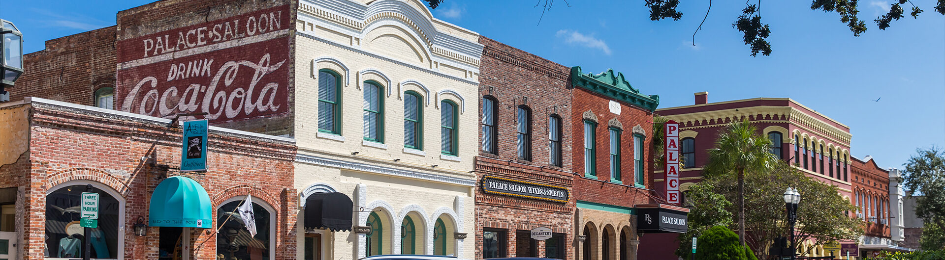 downtown district buildings