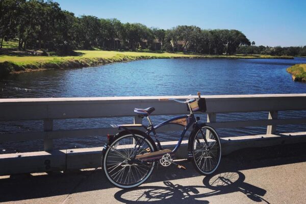 biking across water