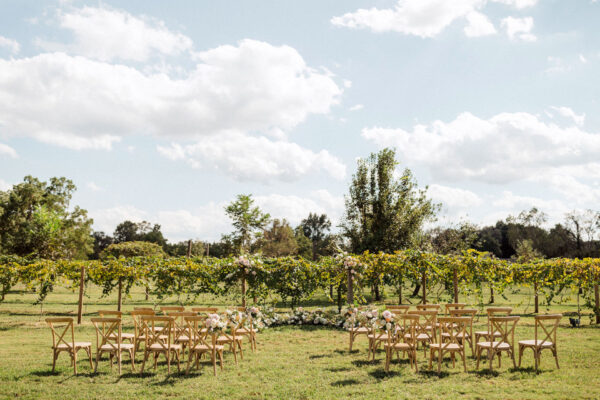 Tuscan Rose Vineyards seating arrangement