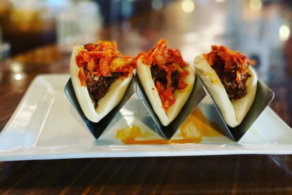 Wicked Bao tacos and peppers