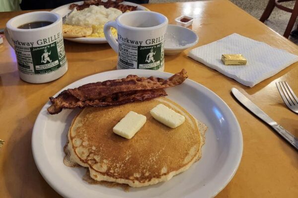 Pancake and bacon
