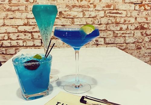 blue cocktails