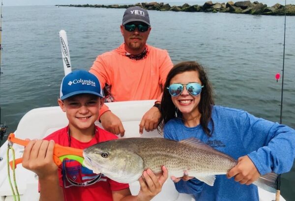 family fishing snapshot