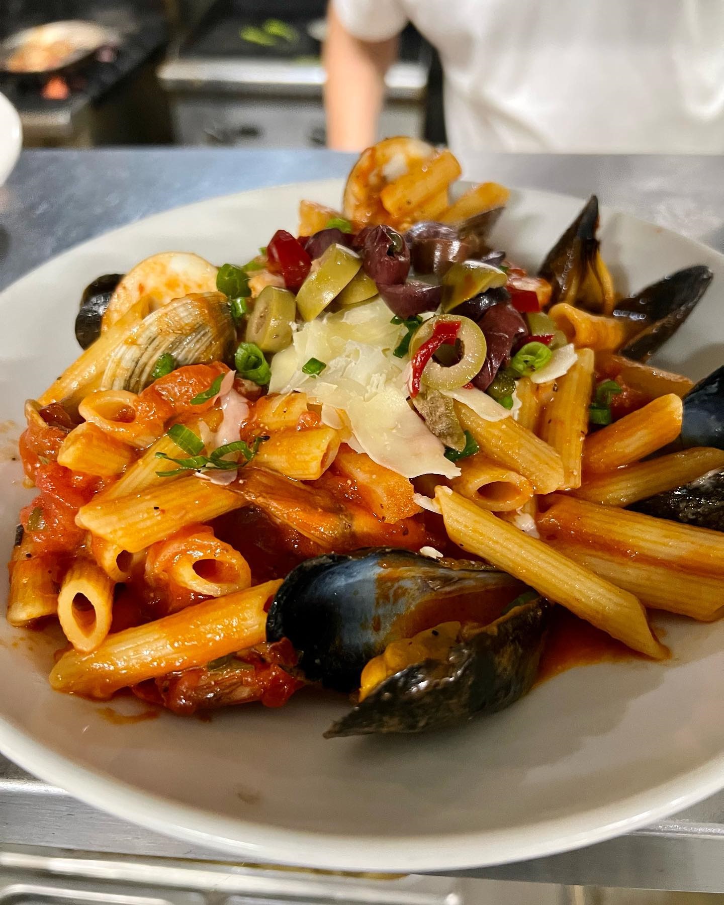 pasta and clams dish