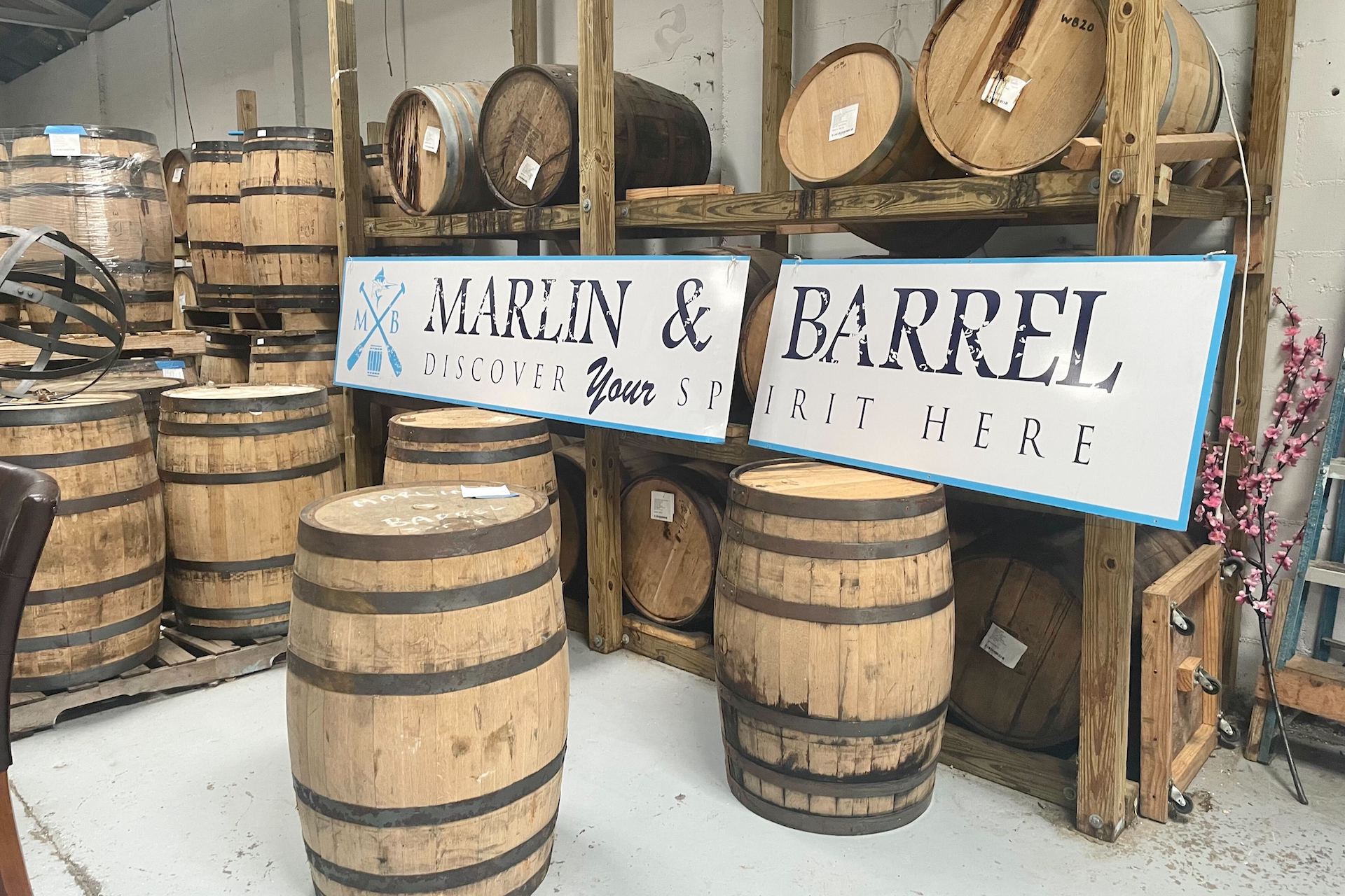 Marlin & Barrel signs