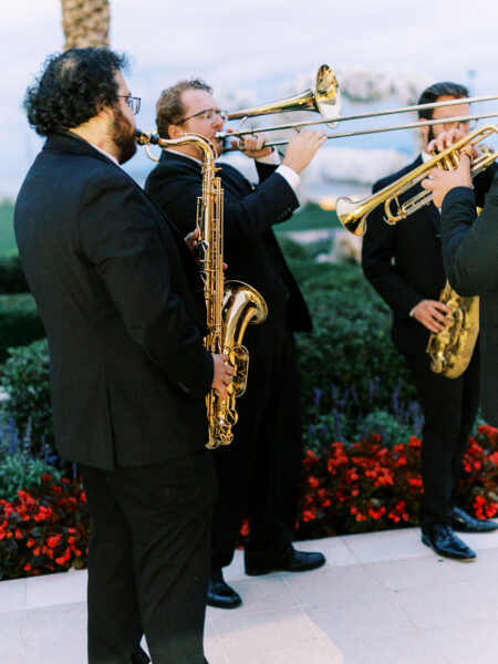 Bayley & Brian Wedding brass musicians