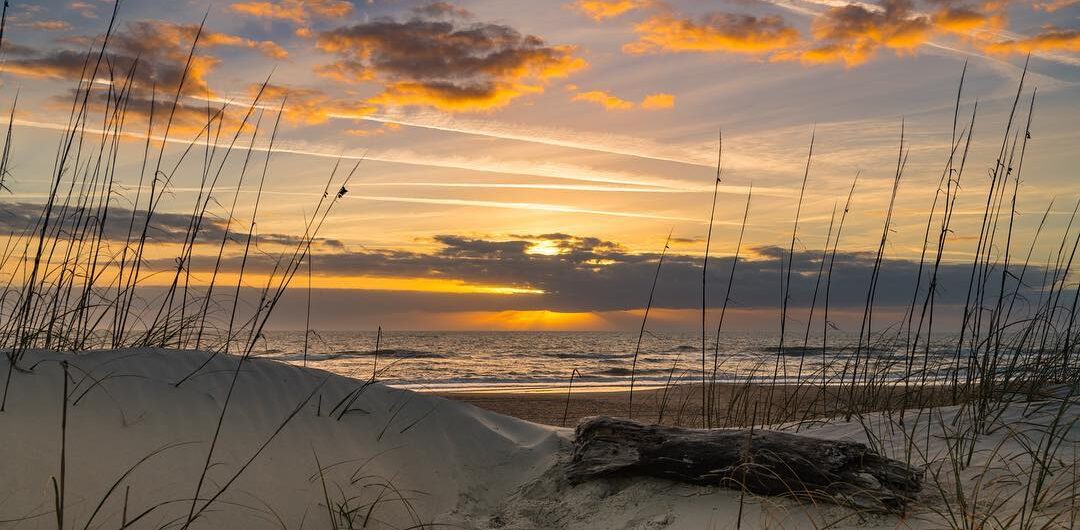 dunes at sunset