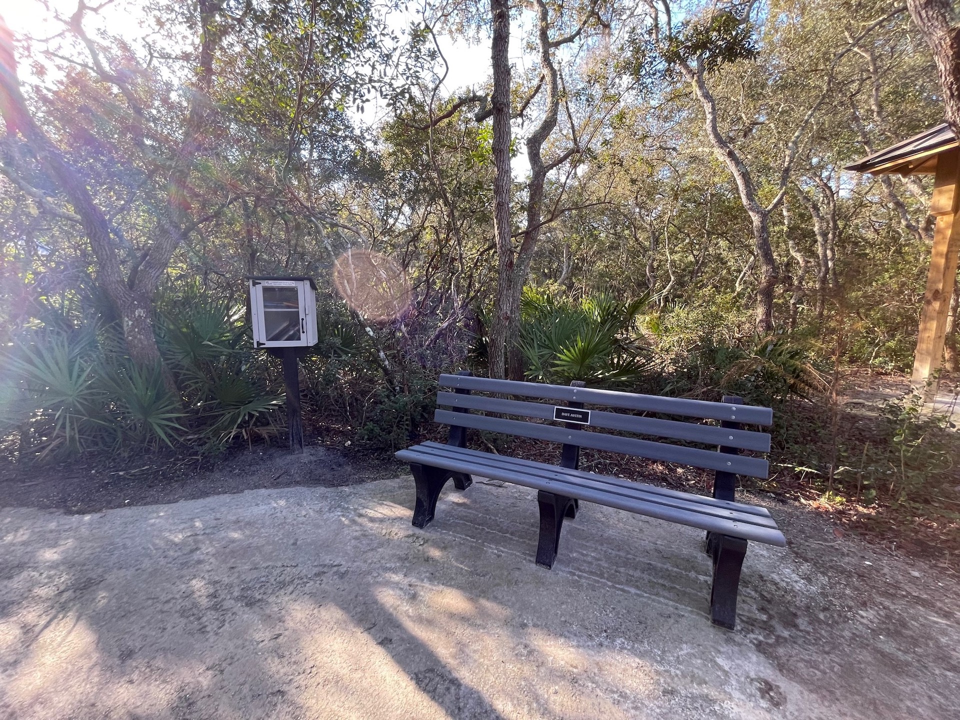 Simmons Road Park memorial bench