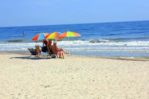 beach umbrellas