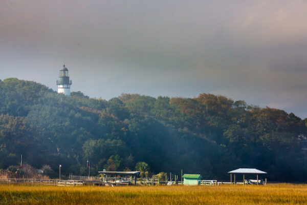 lighthouse on hill